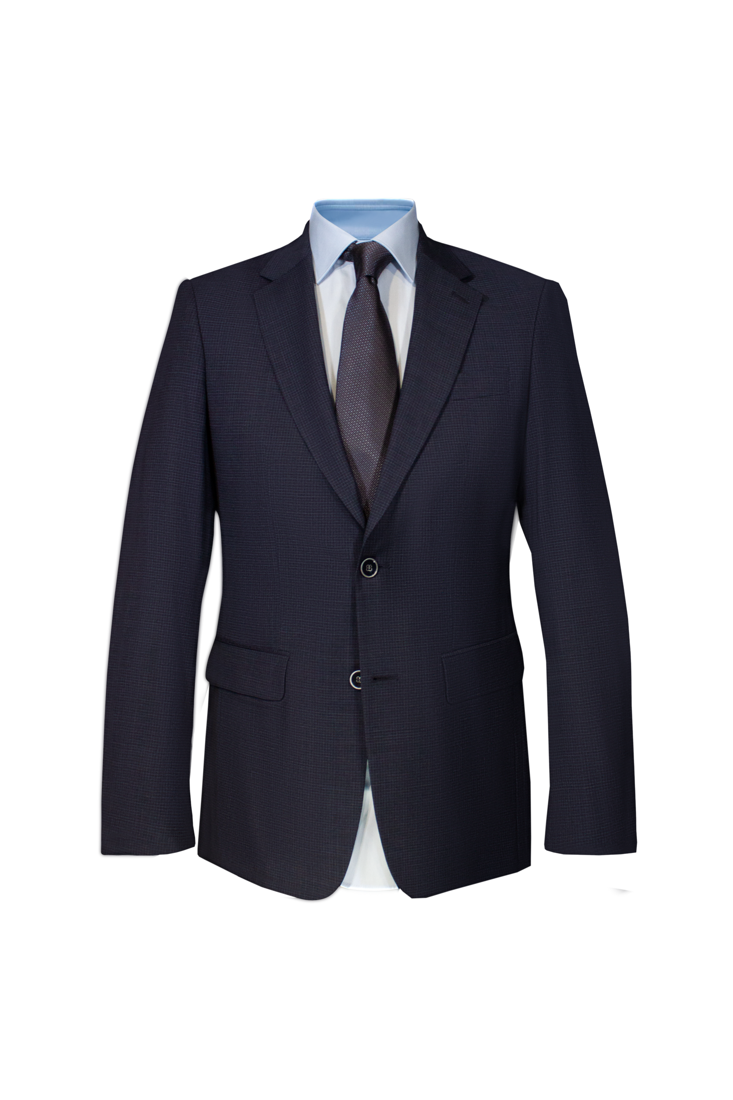 Veste Marine Micro-Carreaux