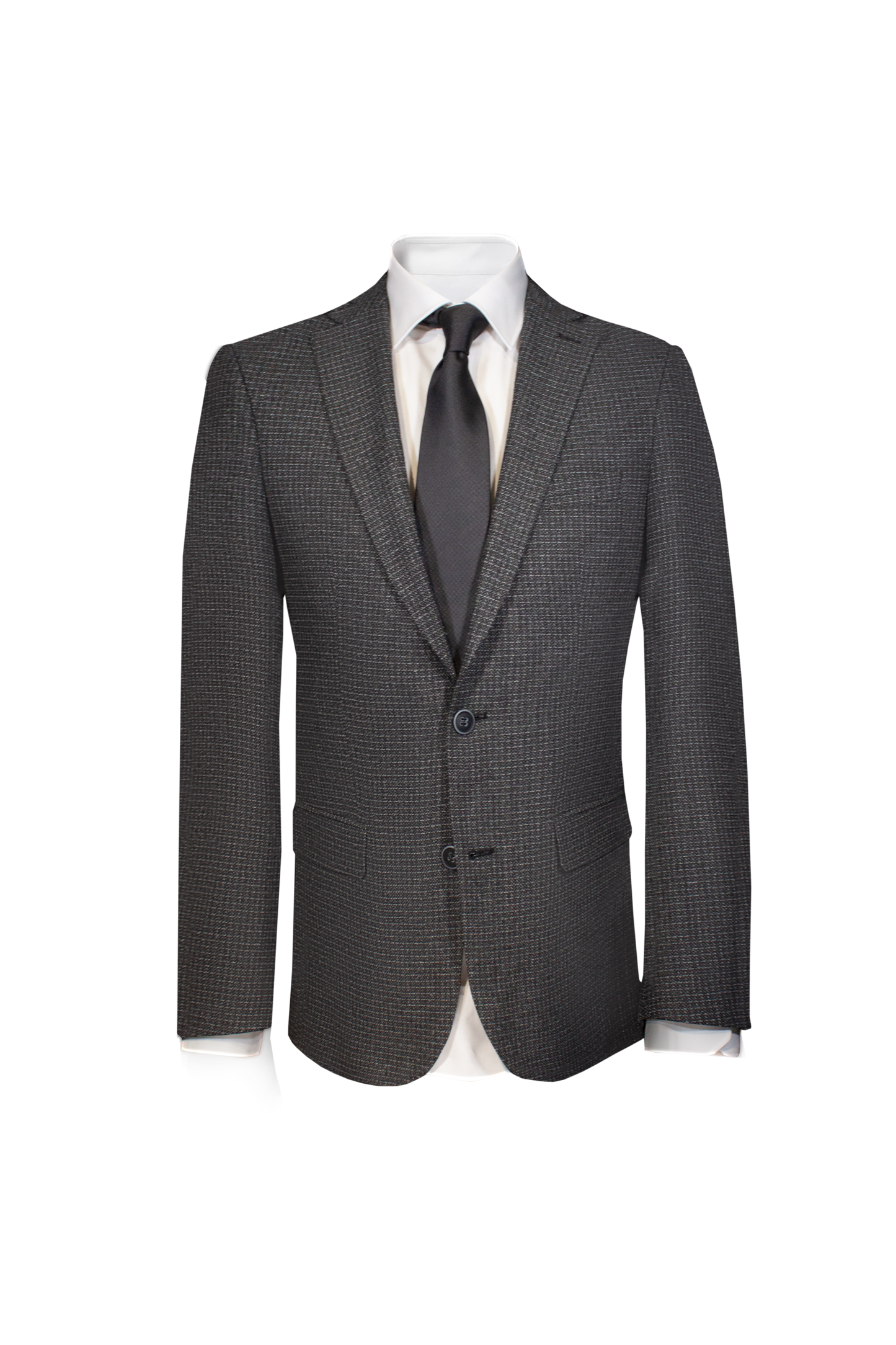 Veste Gris Moyen Ajustée