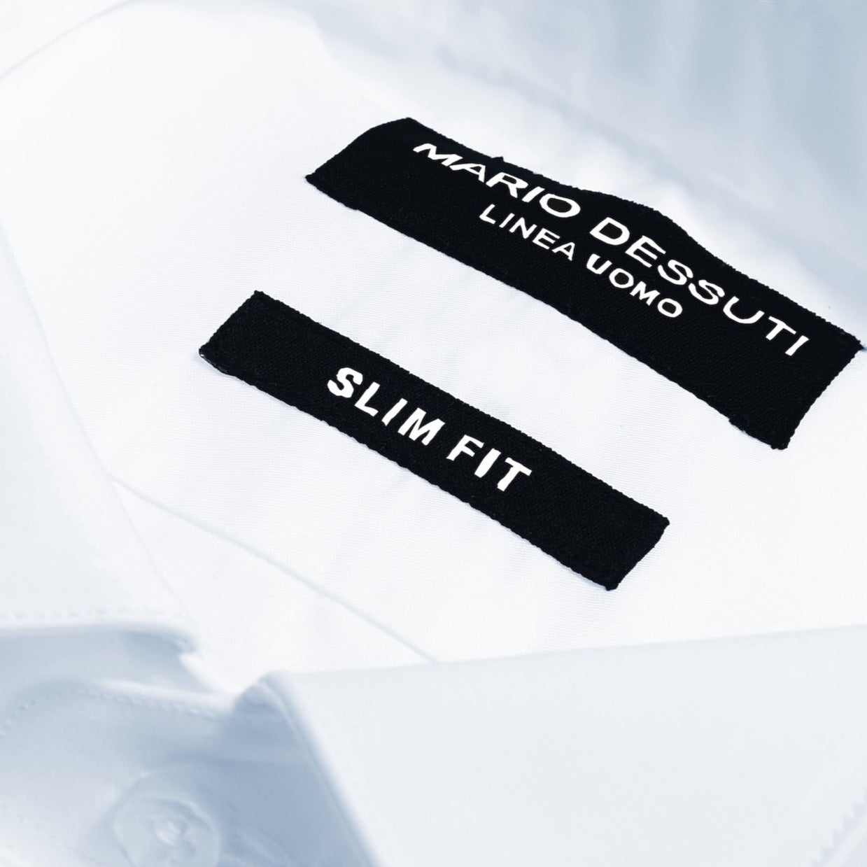 Chemise Blanche Col Cassé Slim Fit – Poignet Mousquetaire