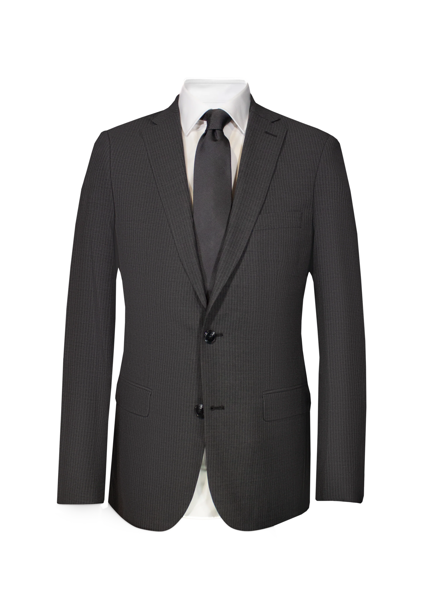 Costume Anthracite - Motifs milles raies