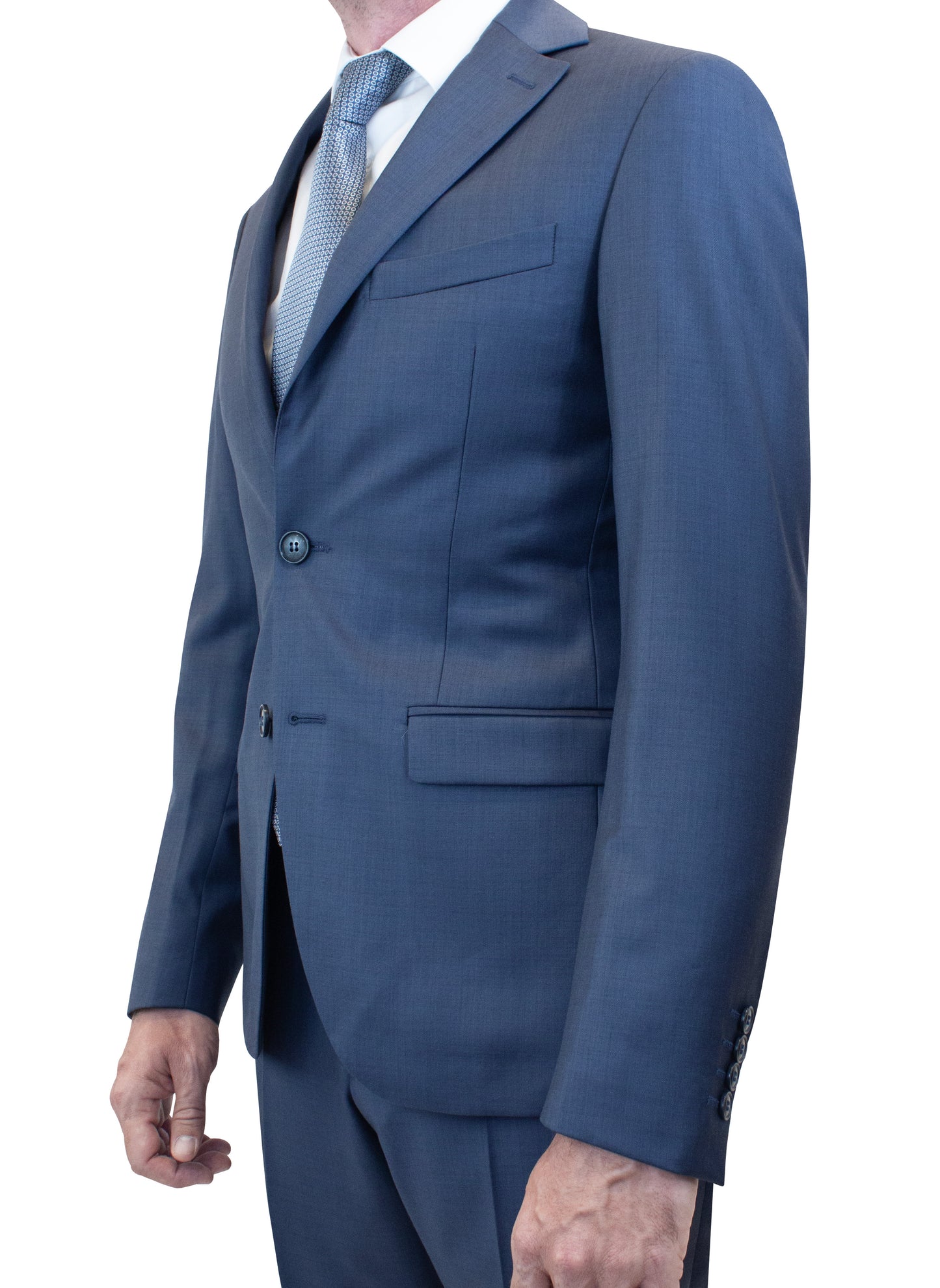 Costume Bleu Gris
