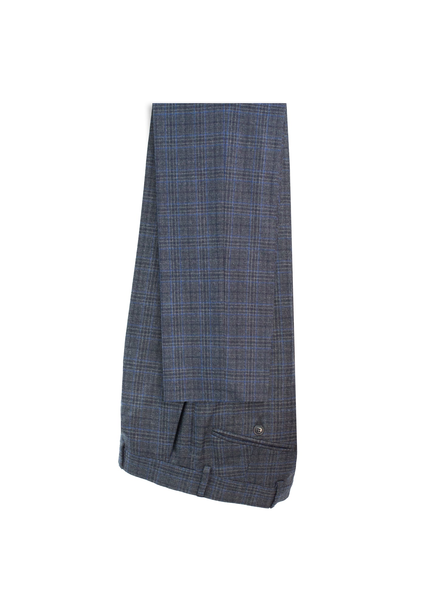Costume Gris Bleu à Motif Prince de Galles