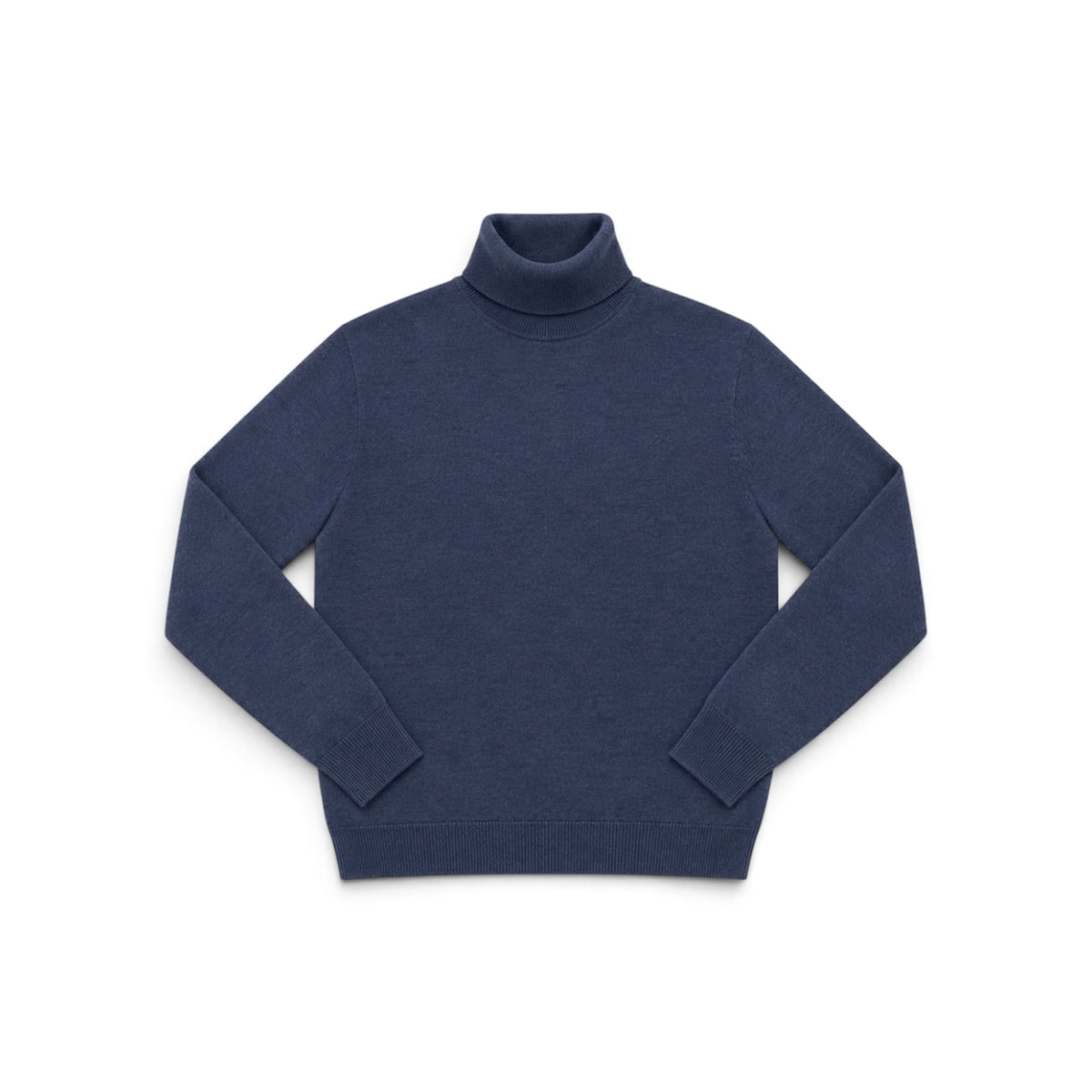 Pull Indigo - Col Roulé