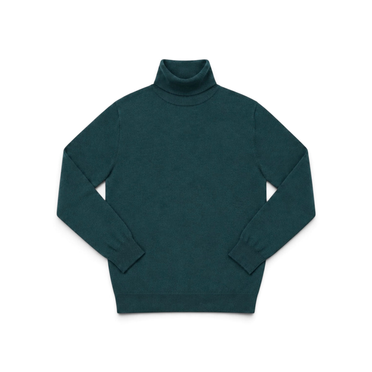 Pull Vert - Col Roulé