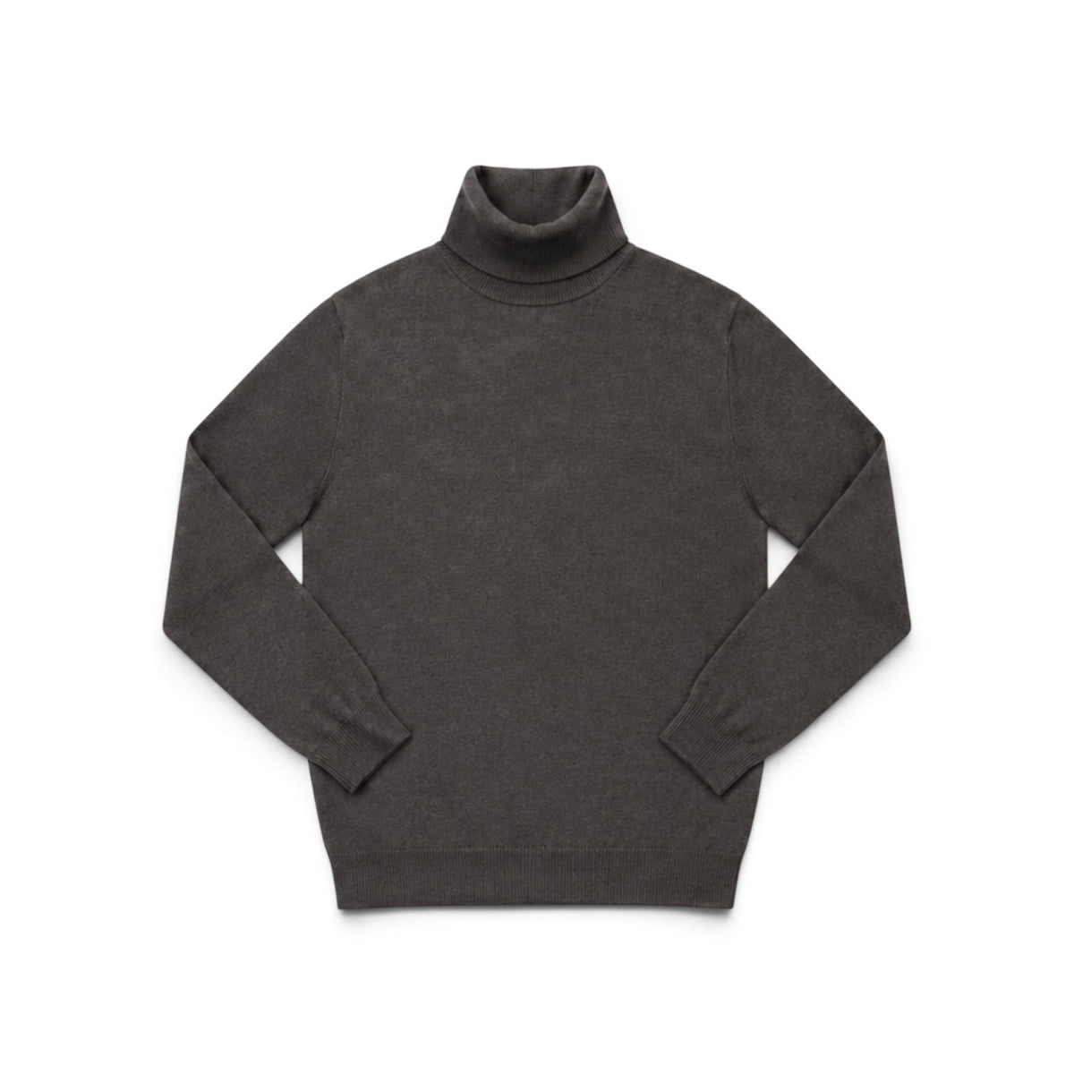 Pull Taupe - Col Roulé