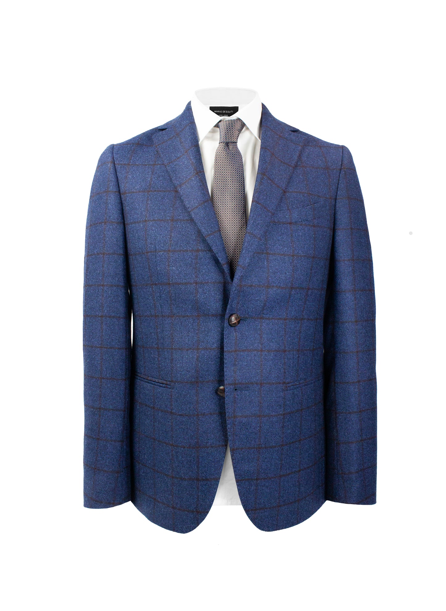 Veste Marine Carreaux Bordeaux