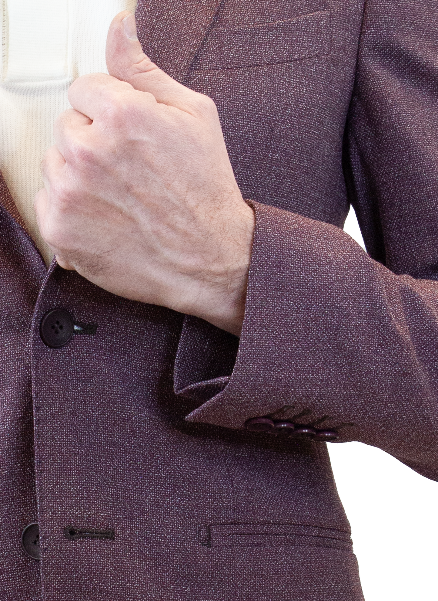 Veste Nattée Raisin