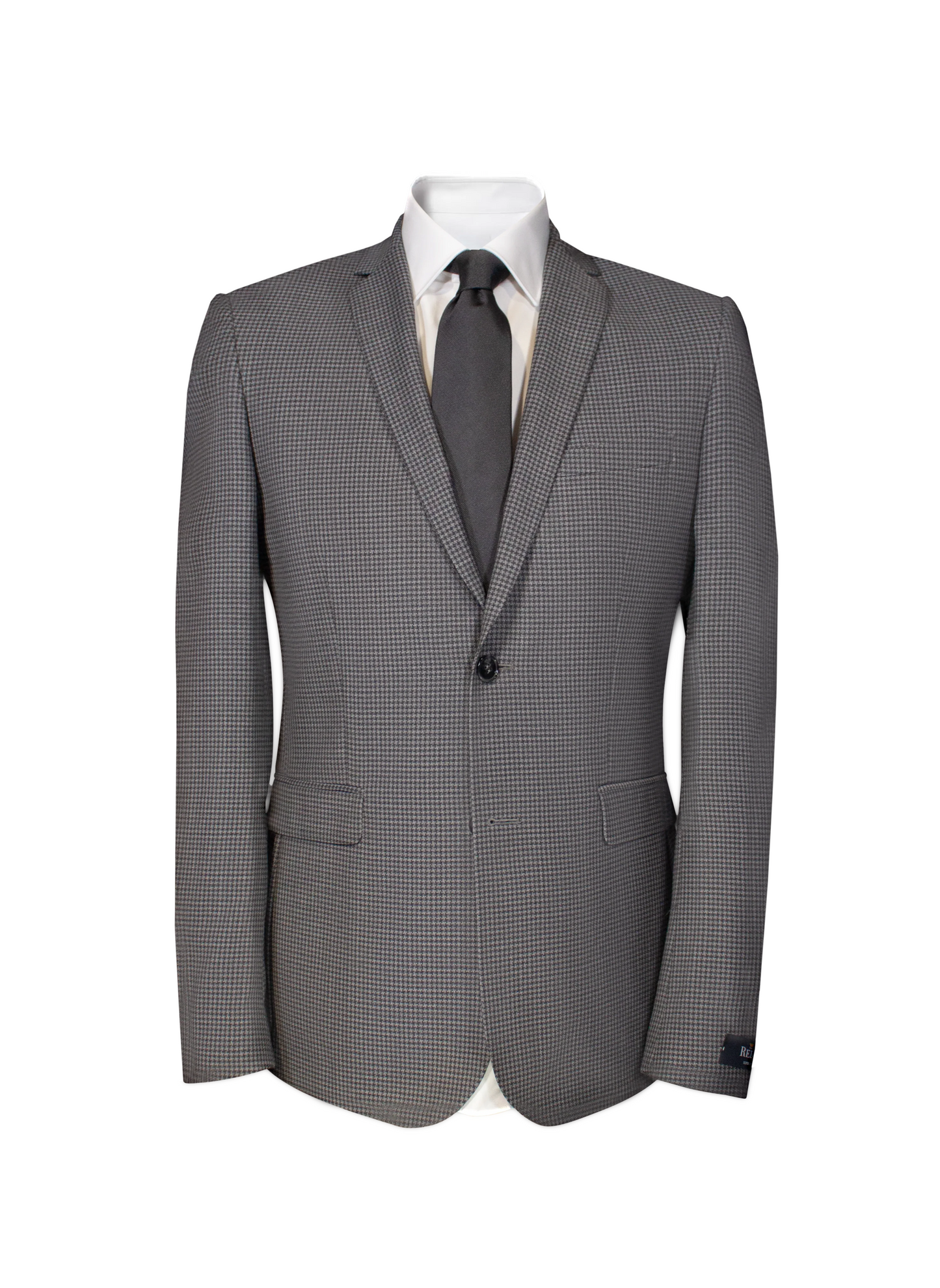 Costume Gris moyen - Motifs pieds de coq