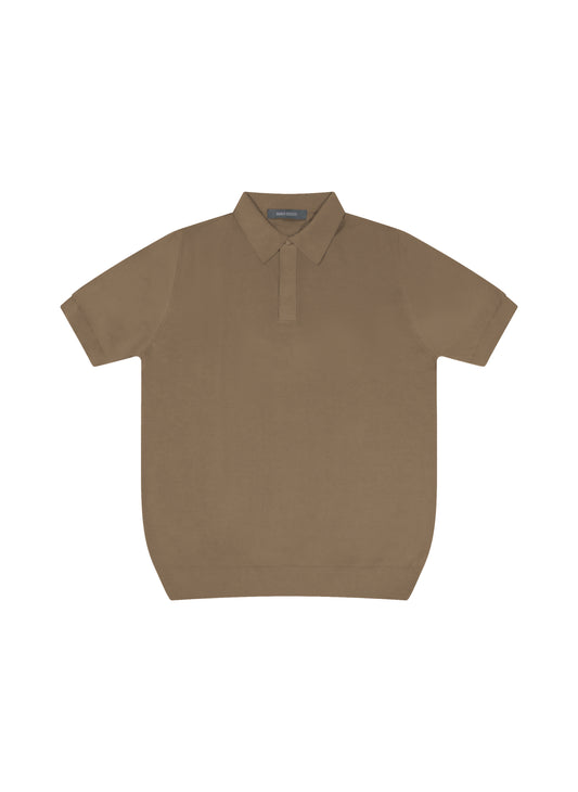 Polo Beige - Manches Courtes