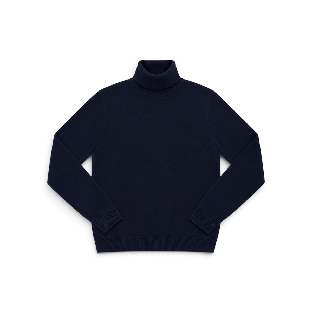 Pull Marine - Col Roulé