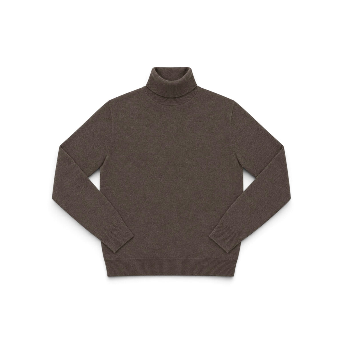 Pull Marron - Col Roulé